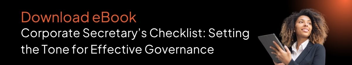 Corporate secretary checklist | surtech Our ebook, a checklist for the corporate secretary: setting the tone for effective governance, is trending!